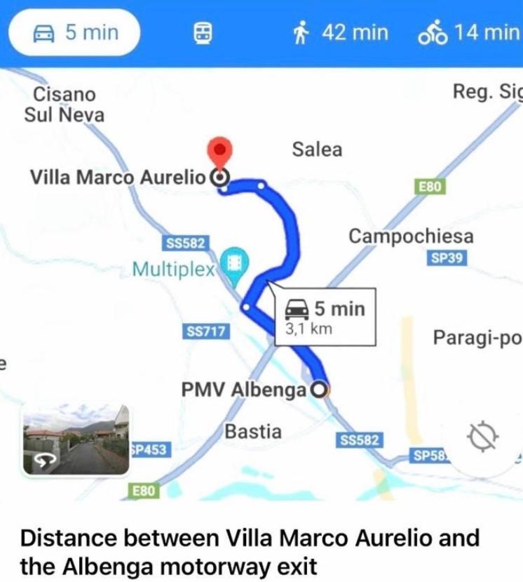 Villa Marco Aurelio Cisano sul Neva Eksteriør bilde